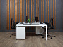 Комплект офисной мебели 1400x1440x750 мм ДСП Белый Россия (ГРБ1-300823)