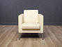 Кресло мягкое 600x650 Искусственная кожа Белый (КМБ-300323)