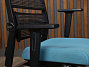Кресло на колесах для руководителя Lordo DAUPHIN Ткань Голубой Германия (КДРСН-241123)