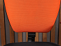 Кресло на колесах для персонала Ткань Оранжевый Россия (КПОЖ-270324)