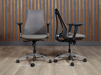 Кресло на колесах для руководителя AIR-CHAIR Soho Design Ткань Серый Китай